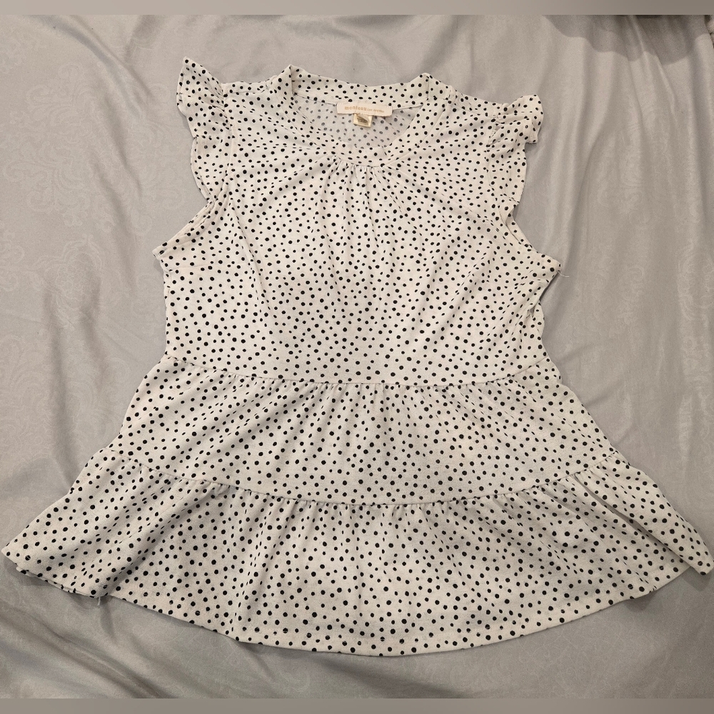 Polka Dot Kids Dress - Black and White